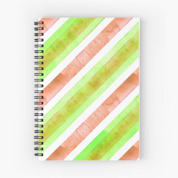 Item preview, Green Red Watercolor Diagonal Pinstripe Pattern, Watercolor Diagonal Stripes, Watercolor Diagonal Lines  designed and sold by antevasinart.