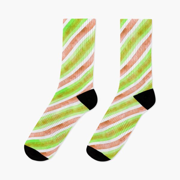 Item preview, Green Red Watercolor Diagonal Pinstripe Pattern, Watercolor Diagonal Stripes, Watercolor Diagonal Lines  designed and sold by antevasinart.