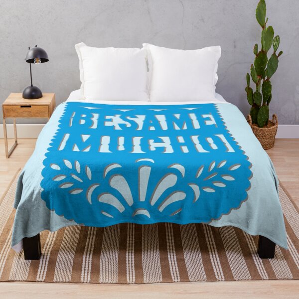 Item preview, Besame mucho red mexican banner papel picado fiesta handmade decorations san valentines gift designed and sold by T-Mex.