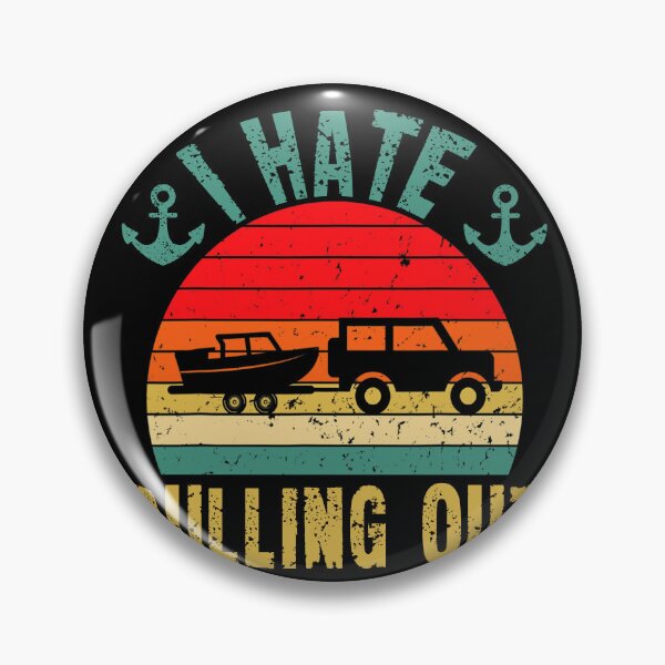Item preview, I Hate Pulling Out Retro Boating Boat Captain designed and sold by Countrysmart.