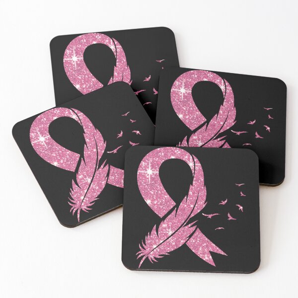 Item preview, Pink ribbon feather designed and sold by pnkpopcorn.