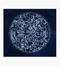 Vintage Constellations & Astrological Signs | White Photographic Print