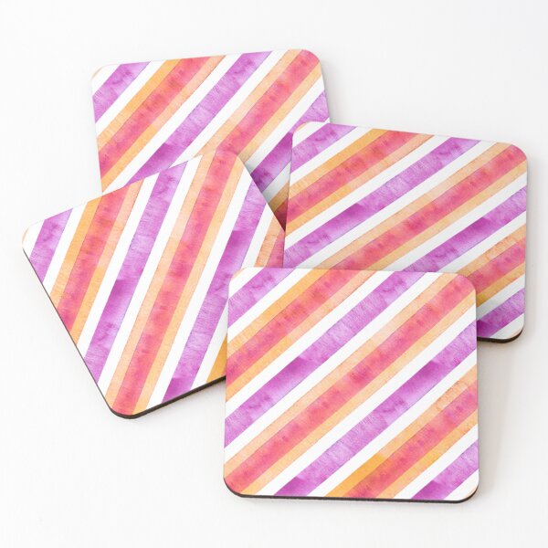 Item preview, Purple Red Watercolor Diagonal Pinstripe Pattern, Watercolor Diagonal Stripes, Watercolor Diagonal Lines  designed and sold by antevasinart.