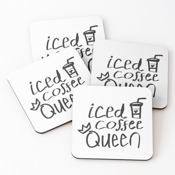 Item preview, Iced Coffee Queen Quote designed and sold by kmstudio.