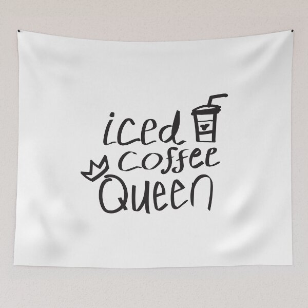 Item preview, Iced Coffee Queen Quote designed and sold by kmstudio.