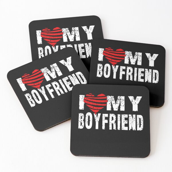 Item preview, I Love My Boyfriend I Heart My Awesome Love designed and sold by Countrysmart.
