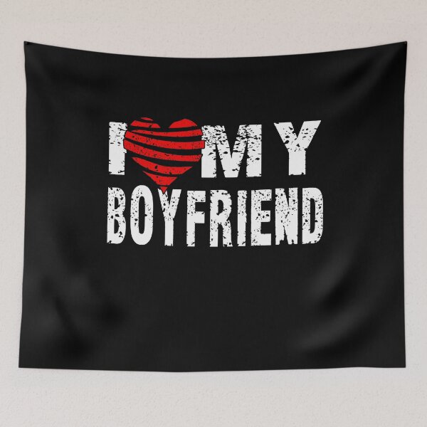 Item preview, I Love My Boyfriend I Heart My Awesome Love designed and sold by Countrysmart.