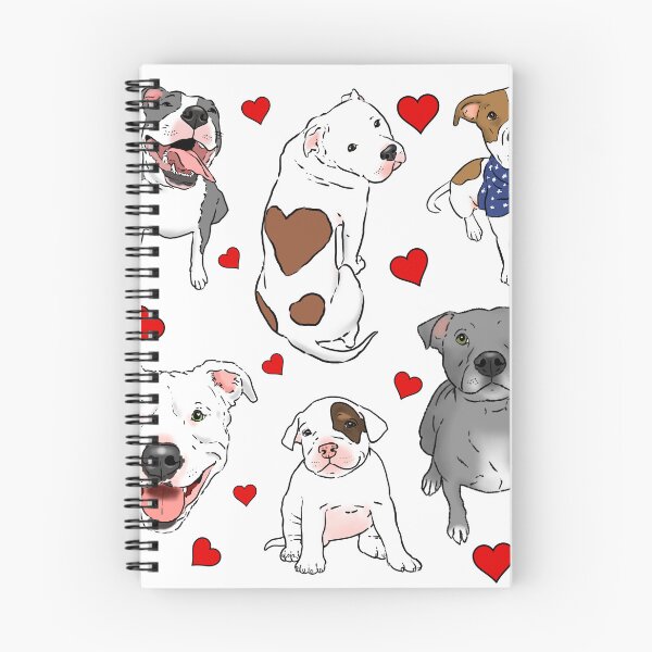 Item preview, Cute Pitbulls & Hearts designed and sold by Furkid Studio.