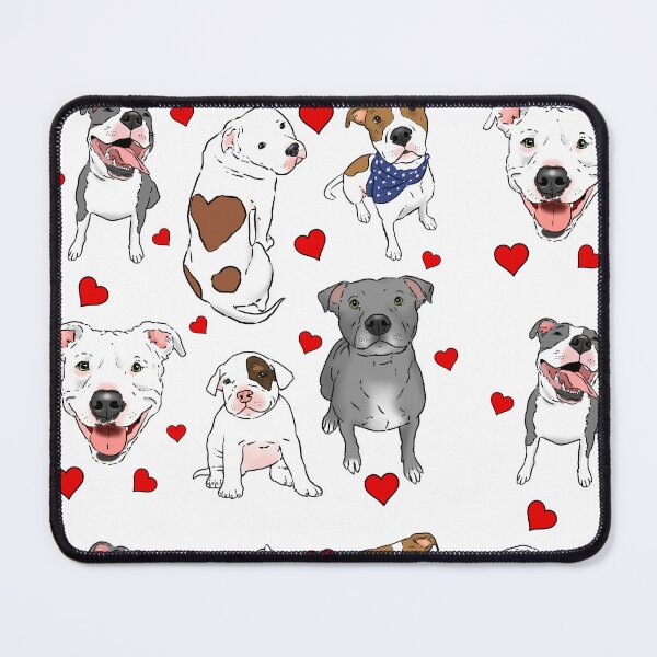 Item preview, Cute Pitbulls & Hearts designed and sold by Furkid Studio.
