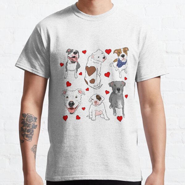 Item preview, Cute Pitbulls & Hearts designed and sold by Furkid Studio.