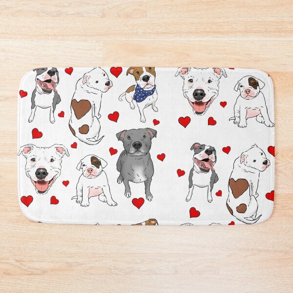 Item preview, Cute Pitbulls & Hearts designed and sold by Furkid Studio.