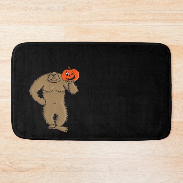 Item preview, Sasquatch with Pumpkin Bigfoot Halloween designed and sold by FringeDweller2.