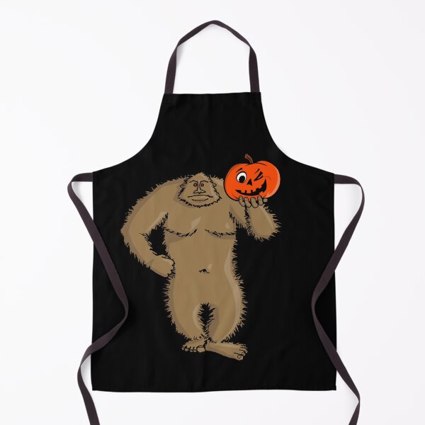 Item preview, Sasquatch with Pumpkin Bigfoot Halloween designed and sold by FringeDweller2.