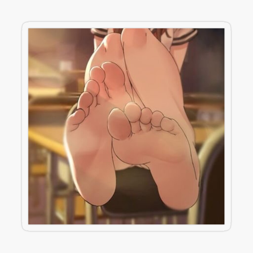 Anime barefeet Sticker for Sale by CutieFeets | Redbubble