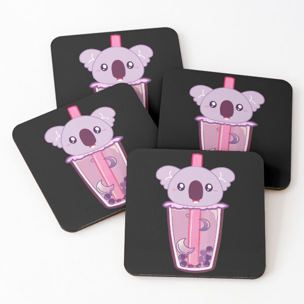 Item preview, Kawaii Koala Obsessed with Boba Drinks designed and sold by Yellow Coffee.