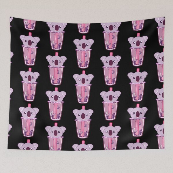 Item preview, Kawaii Koala Obsessed with Boba Drinks designed and sold by Yellow Coffee.