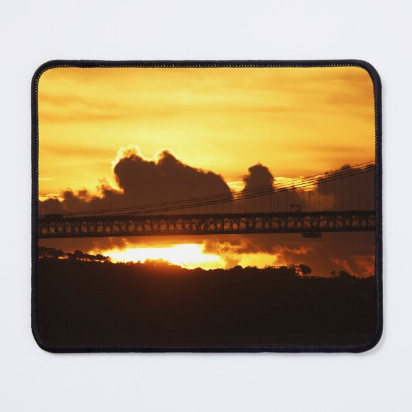 Item preview, Dramatic sunset with clouds and bridge designed and sold by Anna Lemos.