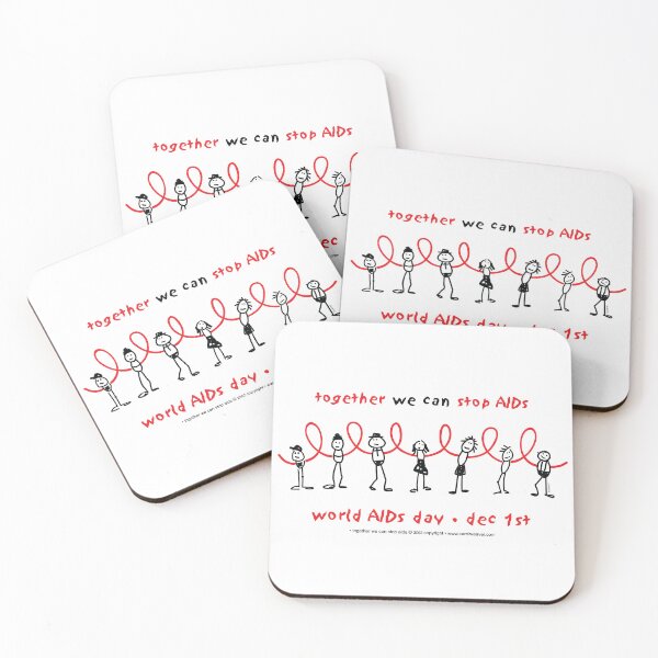 Item preview, World AIDS day - Together we can stop AIDS...  designed and sold by drumweaver.