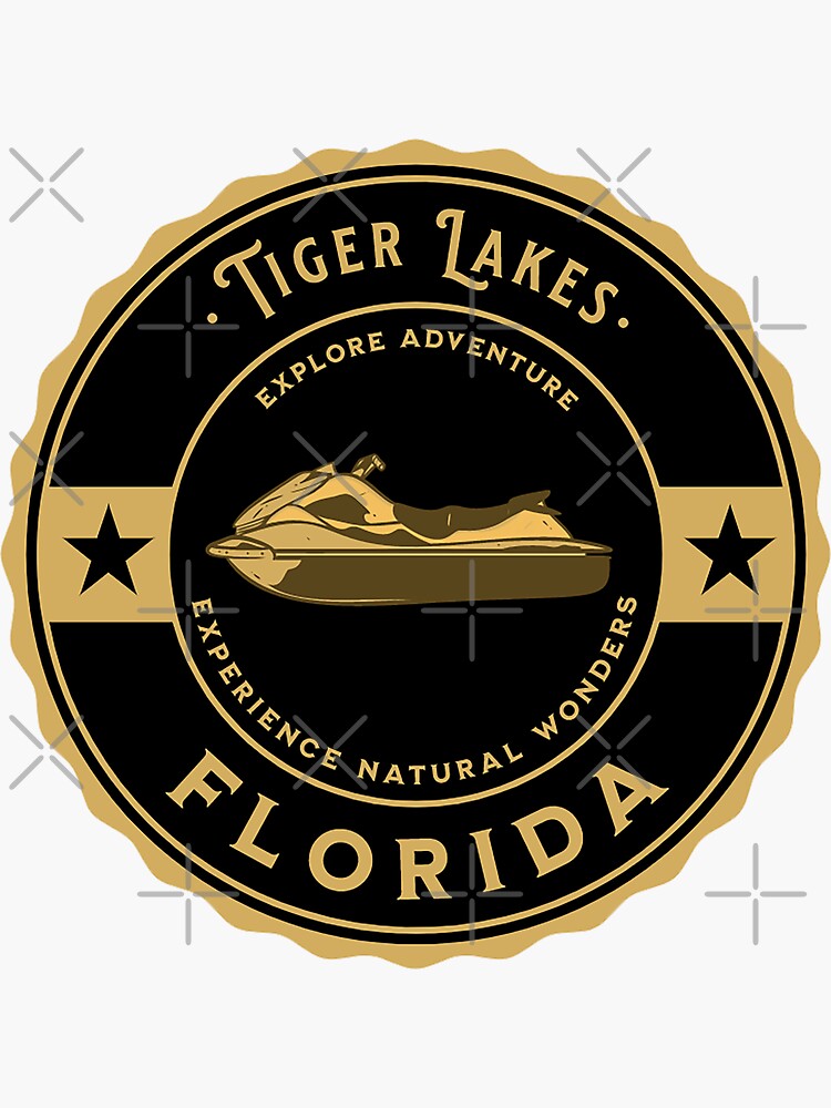 "Jet Ski Tiger Lake Florida" Sticker for Sale by CattlettArt Redbubble