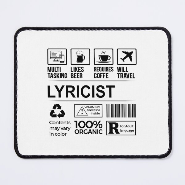 Item preview, lyricist T Shirt, MultiTasking Certified Job Gift Item, Job Profession,Mens Womens Girls Dad, lyricist Christmas Birthday Gift designed and sold by xlnv.
