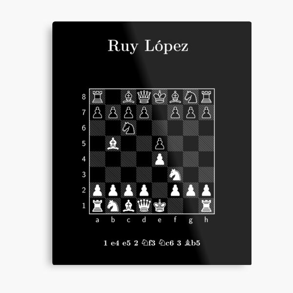 Ruy Lopez Chess' Poster, picture, metal print, paint by IMR