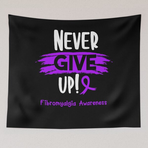 Item preview, Fibromyalgia Warrior - Fibromyalgia Awareness - Never Give Up! designed and sold by Robbsyn.