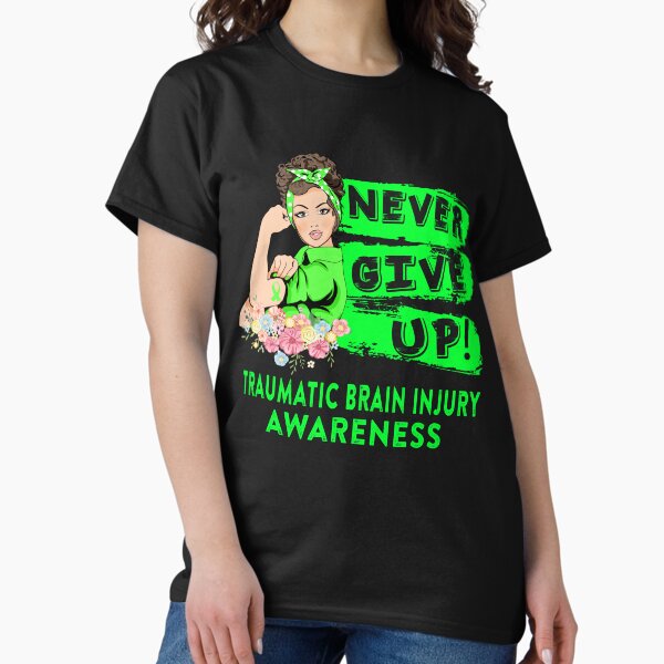 Item preview, Traumatic Brain Injury Warrior - Never Give Up! - Support Traumatic Brain Injury Warrior Gifts designed and sold by whlrcheryl.