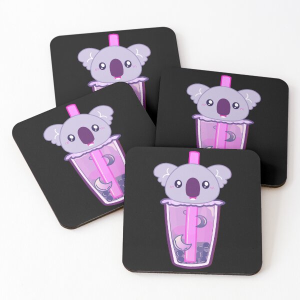 Item preview, Kawaii Koala Obsessed with Boba Drinks designed and sold by Yellow Coffee.