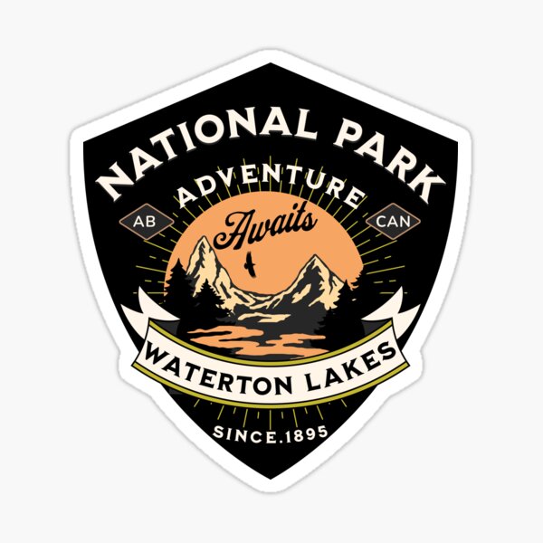 "Waterton Lakes National Park" Sticker for Sale by TravelGold Redbubble