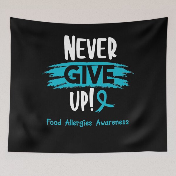 Item preview, Food Allergies Warrior - Food Allergies Awareness - Never Give Up! designed and sold by Robbsyn.