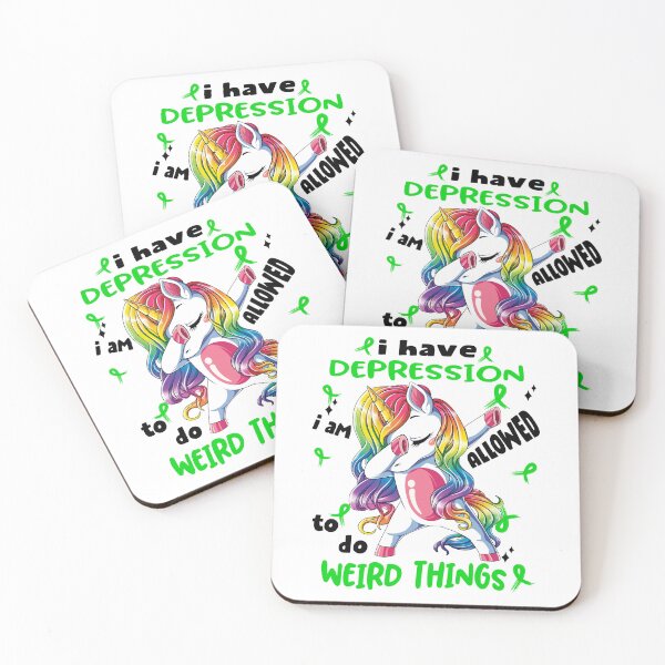 Item preview, Depression Awareness Funny I have Depression i'm allowed to do Weird Things! designed and sold by JanetShop809.
