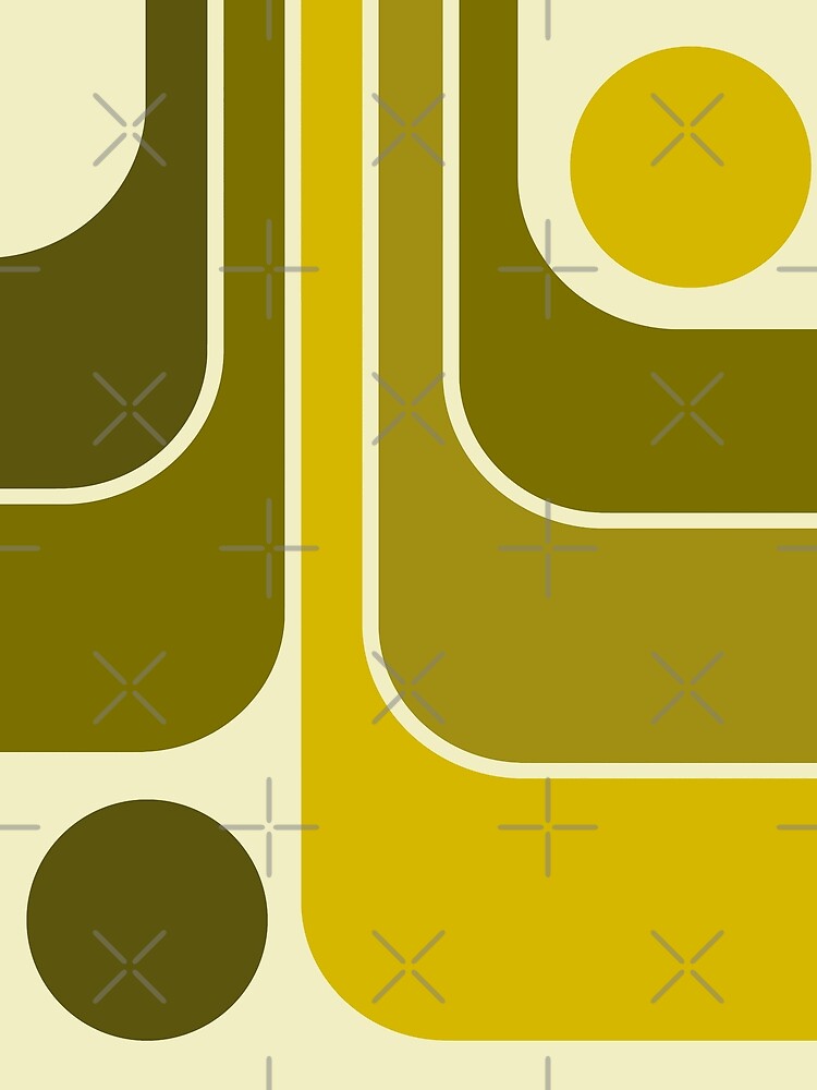 Retro Geometric Design 632 Scarf