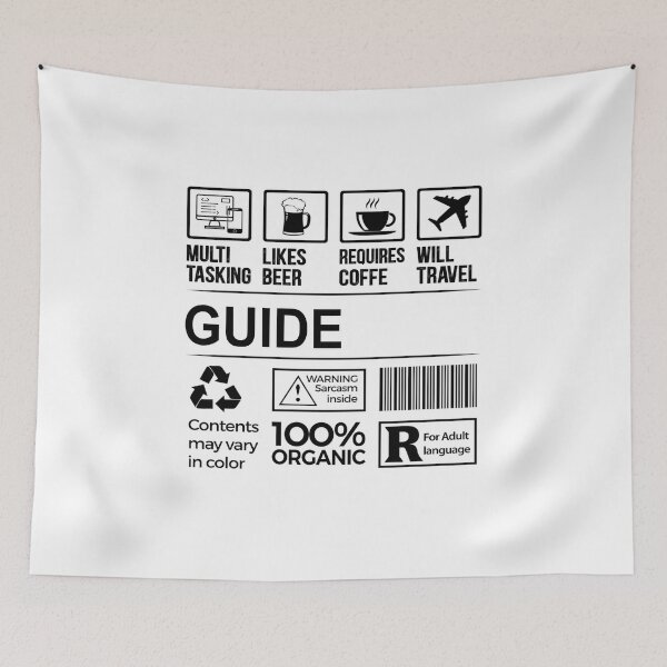Aperçu de l'œuvre T-shirt de guide, article de cadeau d'emploi certifié multitâche, profession d'emploi, papa de filles de femmes d'hommes, cadeau d'anniversaire de Noël de guide créée et vendue par xlnv.
