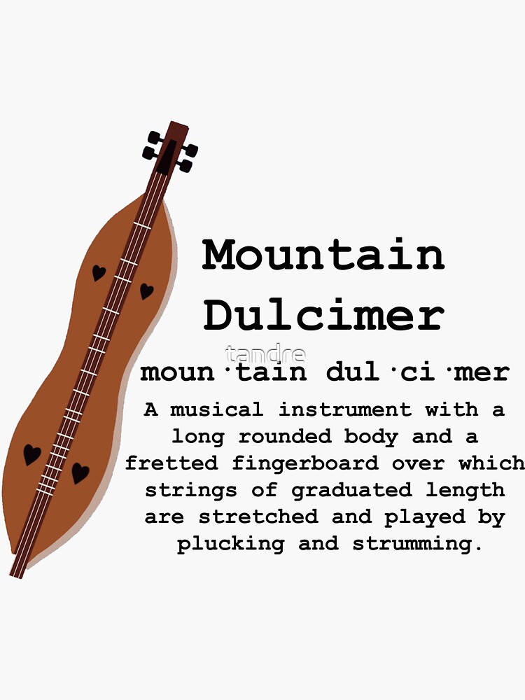 "Smart People Play Mountain Dulcimer" Sticker for Sale by tandre