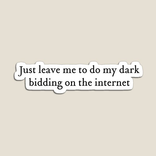 Item preview, Dark Bidding Quote designed and sold by Emi09.