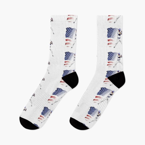 Item preview, Batter Up! - Baseball Player and USA Flag designed and sold by NaturePrints.