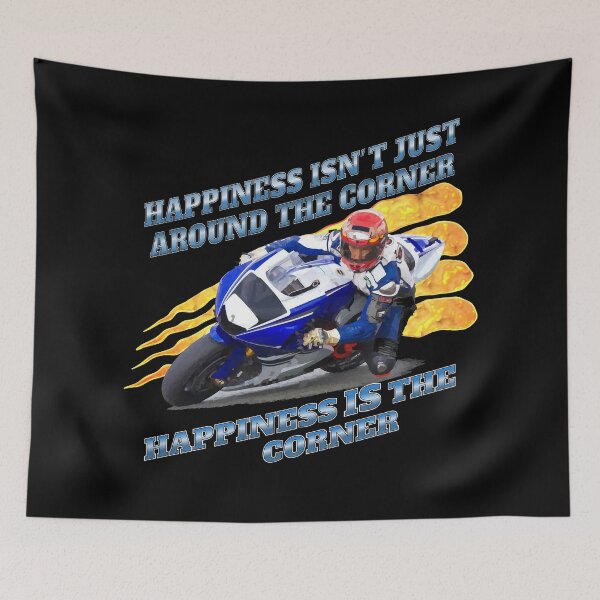 Item preview, Happiness is the corner - motorcycle designed and sold by DonDota.