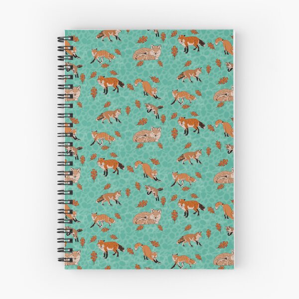 Item preview, Red Foxes in Teal designed and sold by Ashley Gagnon.