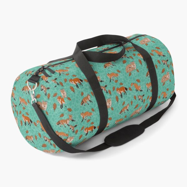 Item preview, Red Foxes in Teal designed and sold by Ashley Gagnon.