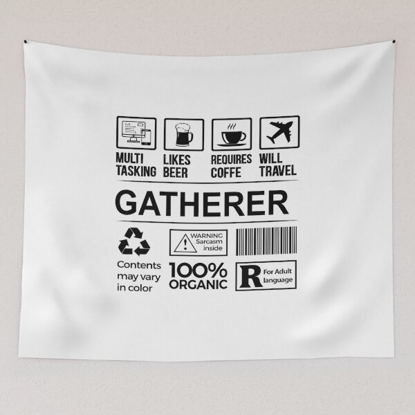 Item preview, gatherer T Shirt, MultiTasking Certified Job Gift Item, Job Profession,Mens Womens Girls Dad, gatherer Christmas Birthday Gift designed and sold by xlnv.