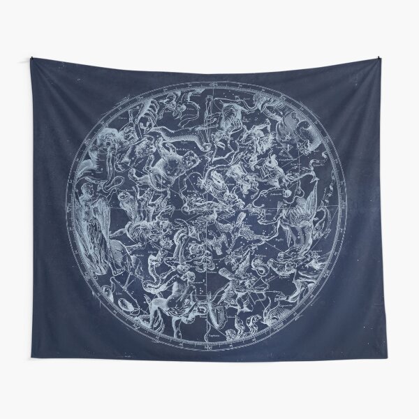 Vintage Constellations & Astrological Signs | White Tapestry