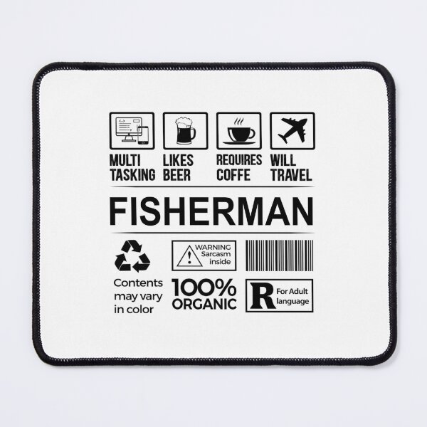 Item preview, fisherman T Shirt, MultiTasking Certified Job Gift Item, Job Profession,Mens Womens Girls Dad, fisherman Christmas Birthday Gift designed and sold by xlnv.