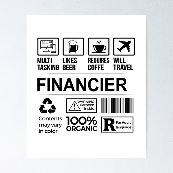 Item preview, financier T Shirt, MultiTasking Certified Job Gift Item, Job Profession,Mens Womens Girls Dad, financier Christmas Birthday Gift designed and sold by xlnv.