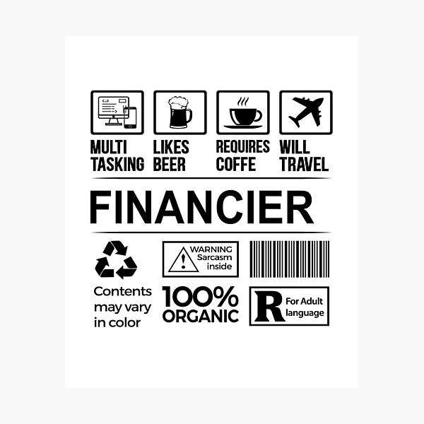 Item preview, financier T Shirt, MultiTasking Certified Job Gift Item, Job Profession,Mens Womens Girls Dad, financier Christmas Birthday Gift designed and sold by xlnv.