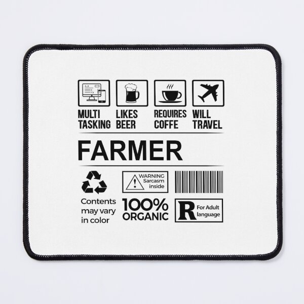 Item preview, farmer T Shirt, MultiTasking Certified Job Gift Item, Job Profession,Mens Womens Girls Dad, farmer Christmas Birthday Gift designed and sold by xlnv.