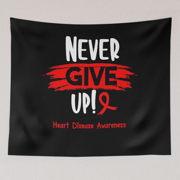 Item preview, Heart Disease Warrior - Heart Disease Awareness - Never Give Up! designed and sold by Robbsyn.