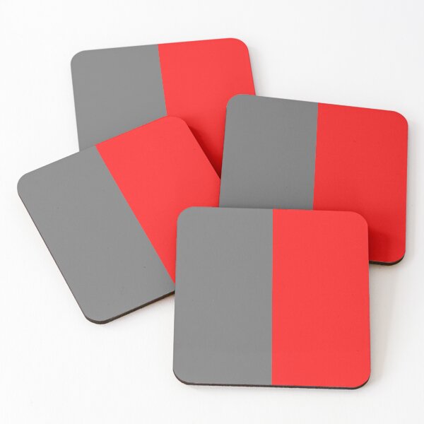 Item preview, Dark grey gray and red striped line blocks designed and sold by Designs24U.