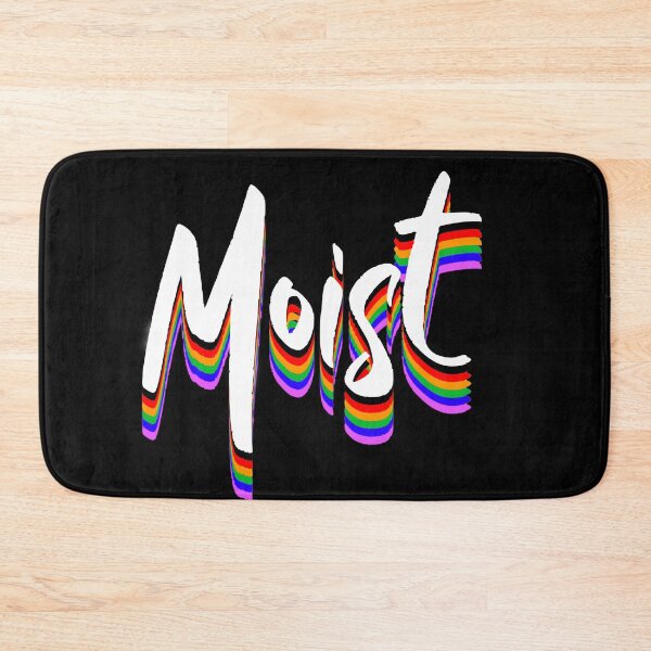 Item preview, MULTICOLOR RAINBOW MOIST TYPOGRAPHY - FUNNY WORD MOIST BY ISKYBIBBLLE designed and sold by Iskybibblle.