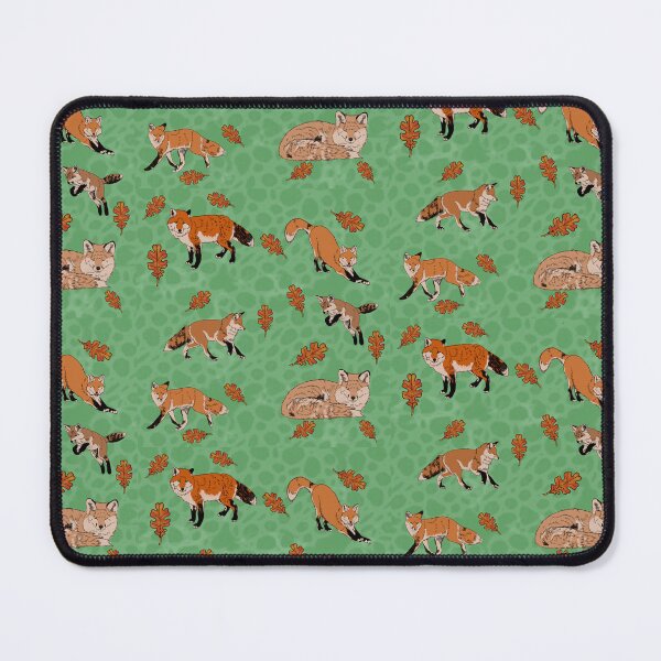 Item preview, Red Foxes in Sage designed and sold by Ashley Gagnon.
