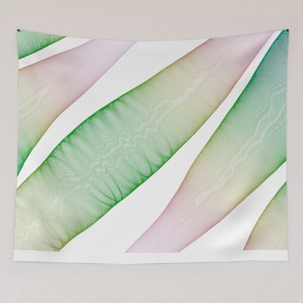 Item preview, Green pink organic hologram string design designed and sold by kayadmu.